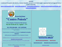 Tablet Screenshot of centropoiesis.it